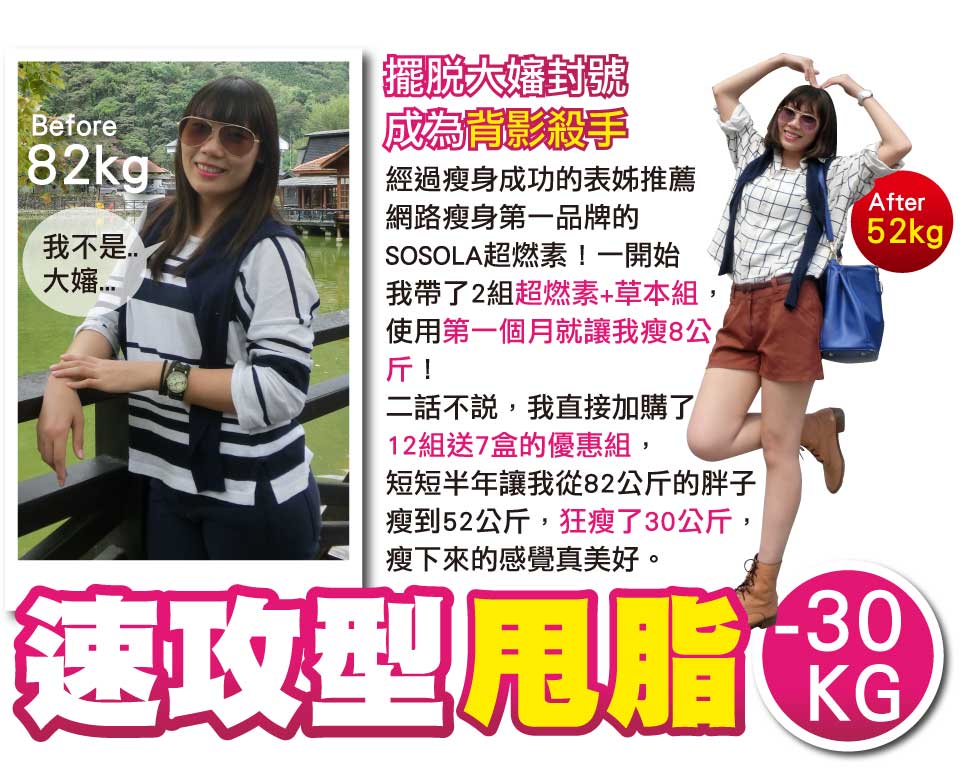 我愛簡單購 IEasyShopping 【SOSOLA】超燃素+草本超纖膠囊(6組)
